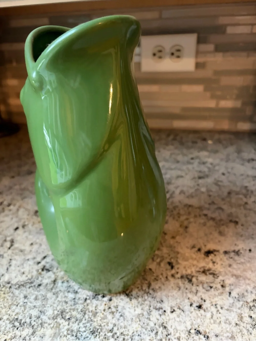 Gurgle Pot fish pitcher green full size